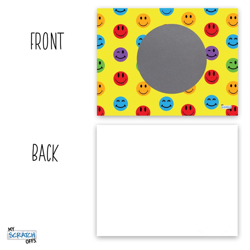 My Scratch Offs Scratch-Off Card Prizes for Kids Students Smiley Teacher Rewards Supplies for The Classroom 20 Pack - Image 5